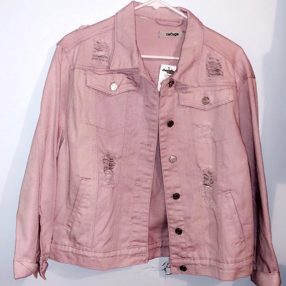 Pink Ripped Jacket
